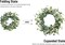 20" Lush Eucalyptus Wreath – Elegant Greenery for Front Door, Porch & Home Décor